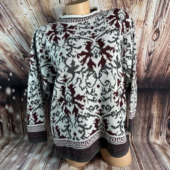 Jessica Roberts Sweaters - Vintage Jessica Roberts Size Medium/Large 3/4 Sleeve Knit Sweater Top USA Made